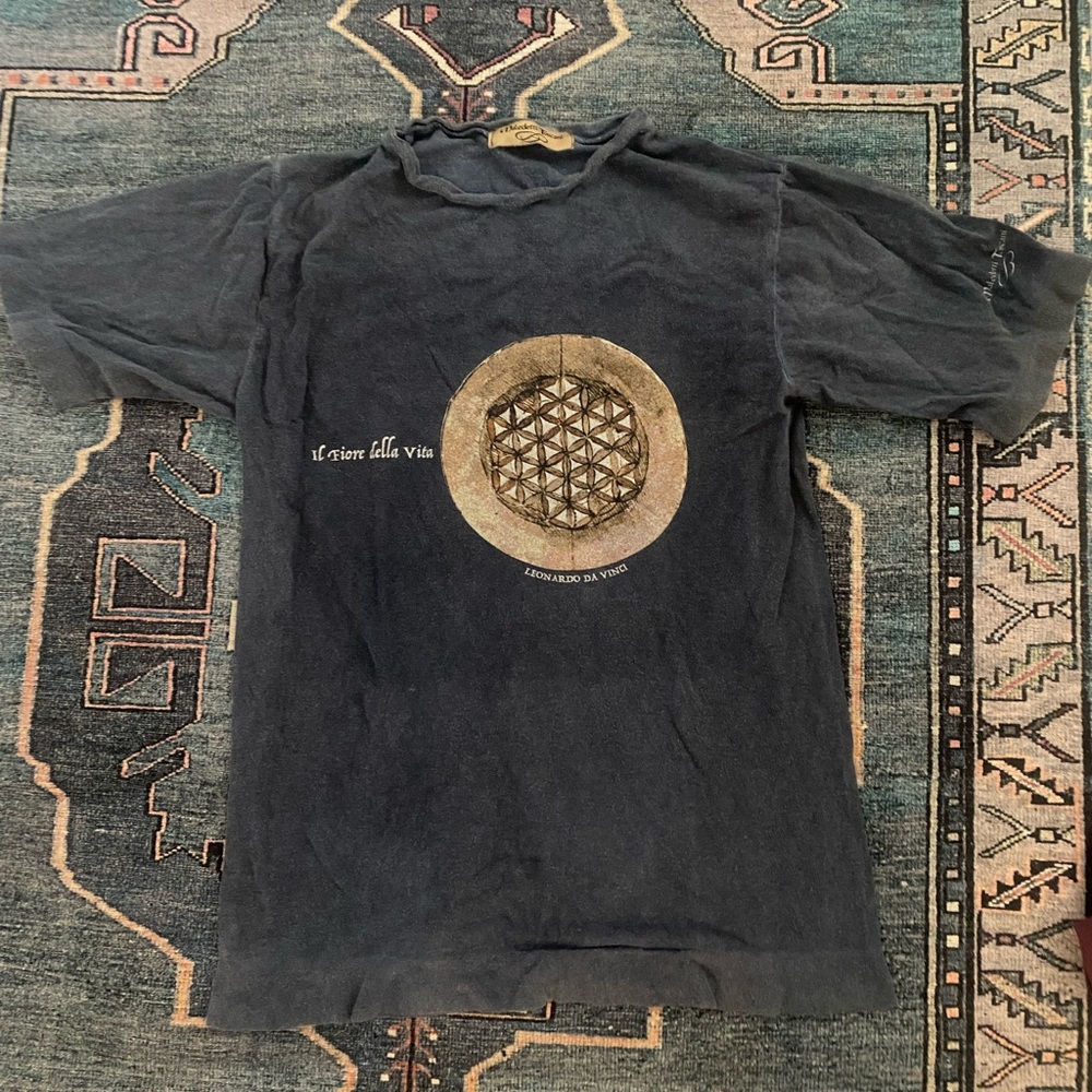 maledetti toscani blue shirt with design